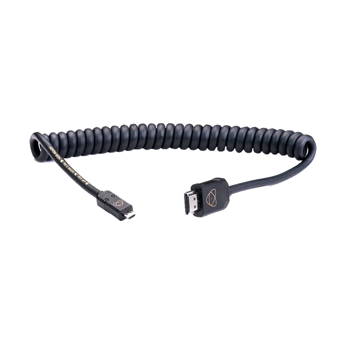 Atomos AtomFLEX Coiled Micro-HDMI to HDMI Cable (40cm)