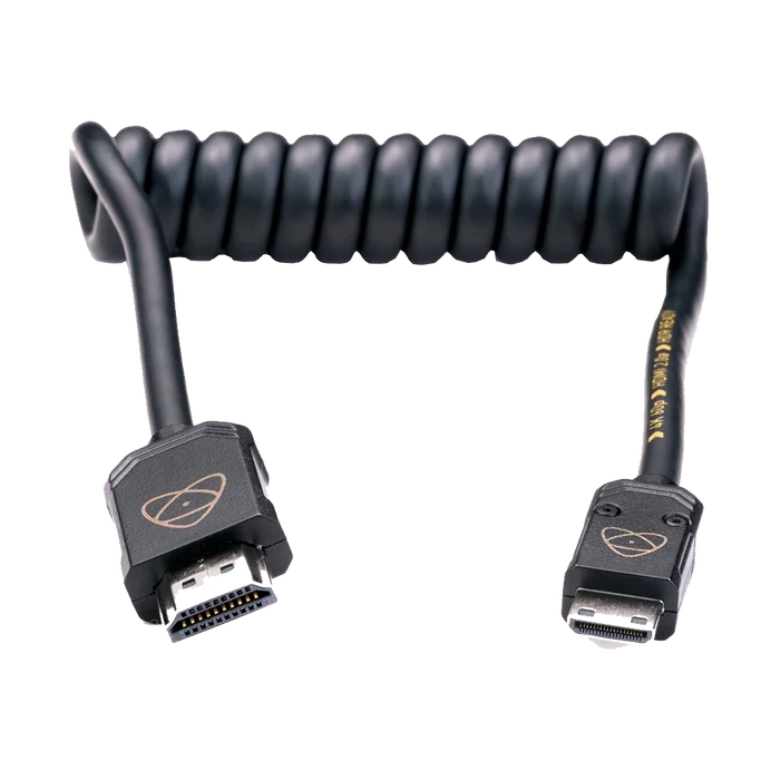 Atomos AtomFLEX Coiled Mini-HDMI to HDMI Cable (30cm)