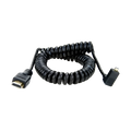 Atomos Coiled Micro-HDMI to HDMI Cable (Right-Angle Micro-HDMI) - 50 cm