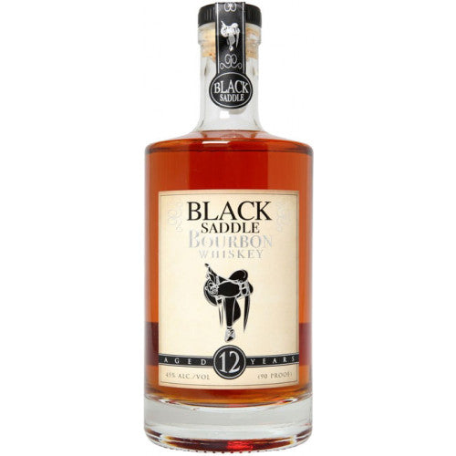 Black Saddle Bourbon Whiskey Aged 12 Years -750ml