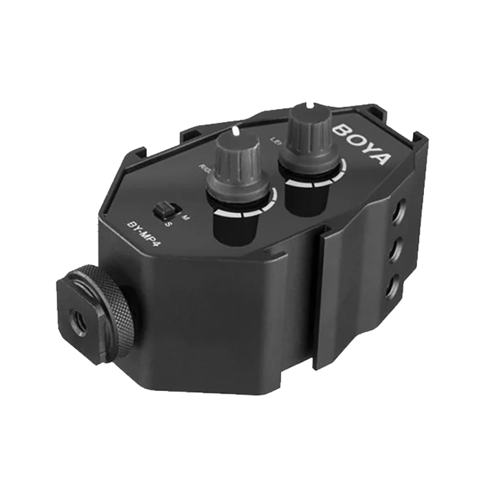 BOYA BY-MP4 2-Channel Audio Adapter for Smartphone, DSLR & Camcorder