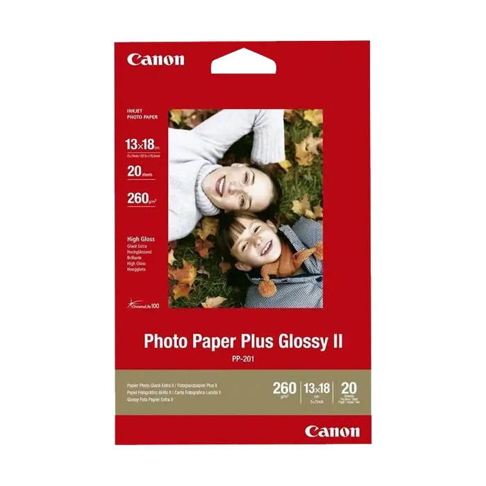 Canon PP201 Glossy Photo Paper (13 x 18cm - 20 Sheets)
