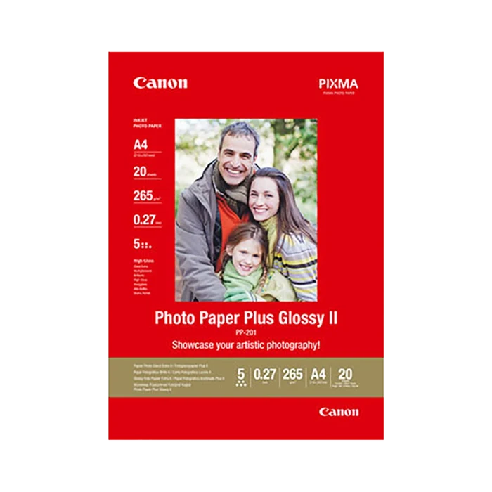 Canon PP201 Glossy Photo Paper (A4 - 20 Sheets)