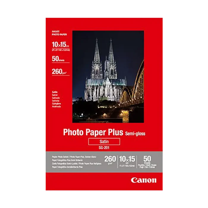 Canon SG-201 Semi-gloss Photo Paper (10 x 15cm - 50 Sheets)