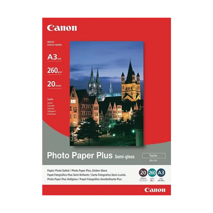 Canon SG-201 Semi-gloss Photo Paper (A3 - 20 Sheets)