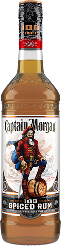Captain Morgan 100 Proof Spiced Rum -750 ml