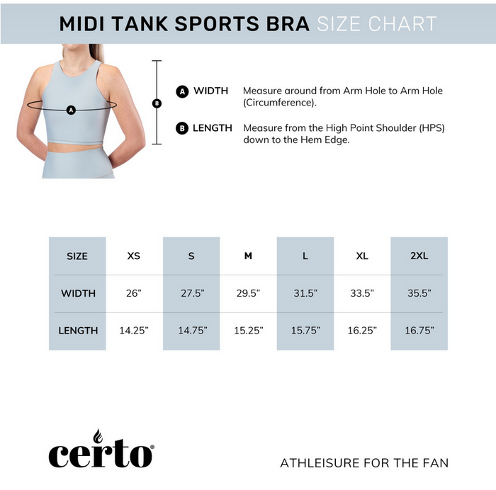 Certo By Northwest NFL Women's Kansas City Chiefs Crosstown Midi Bra, Black
