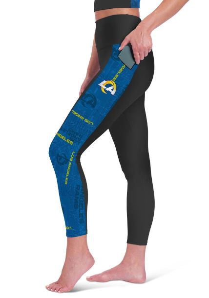 Certo By Northwest NFL Women's Los Angeles Rams Assembly Leggings, Charcoal