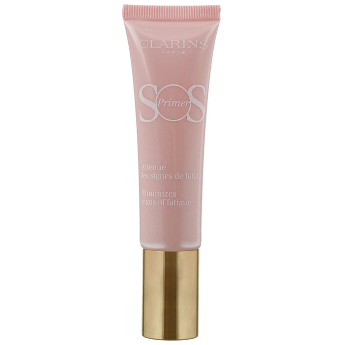 Clarins SOS Primer 01 Rose: Minimises Signs Of Fatigue 30ml / 1 oz. - Extra