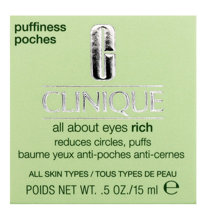 Clinique  All About Eyes Rich Reduces Circles, Puffs 15ml / 0.5 fl.oz. - Additional 1