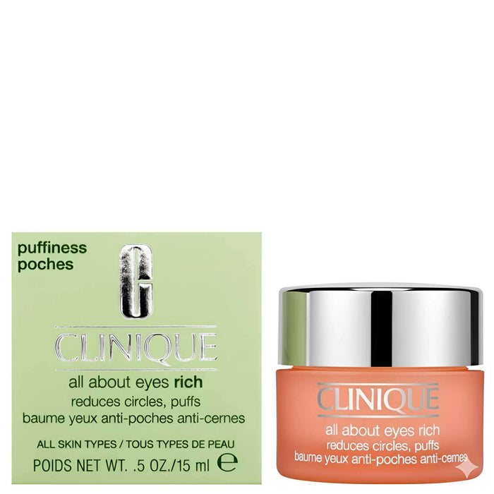 Clinique  All About Eyes Rich Reduces Circles, Puffs 15ml / 0.5 fl.oz. - Additional 2
