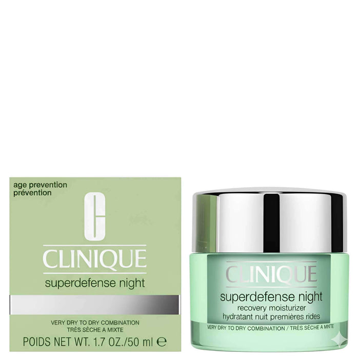 Clinique Superdefense Night Recovery Moisturizer for Very Dry to Dry Combination Skin 50ml / 1.7 fl.oz. - Additional 2