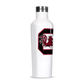 Corkcicle NCAA South Carolina Gamecocks Big Logo Canteen 16oz, Gloss White