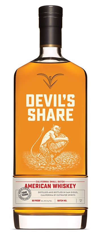 Cutwater Devil's Share Single Malt  American Whiskey -750 ml