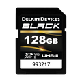 Delkin Devices 128GB BLACK UHS-II SDXC (300MB/s) Memory Card