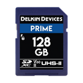Delkin Devices 128GB Prime UHS-II SDXC (280MB/s) Memory Card