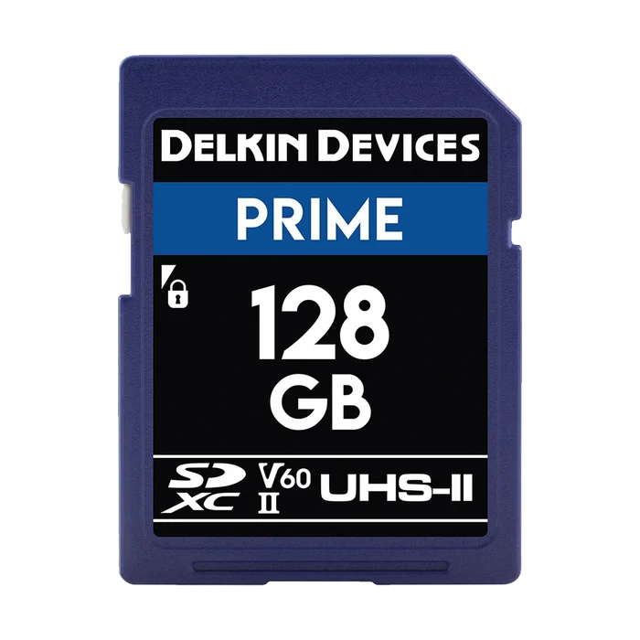 Delkin Devices 128GB Prime UHS-II SDXC (280MB/s) Memory Card
