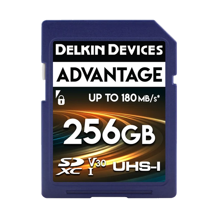 Delkin Devices 256GB Advantage UHS-I SDXC (180MB/s) Memory Card