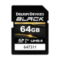 Delkin Devices 64GB BLACK UHS-II SDXC (300MB/s) Memory Card