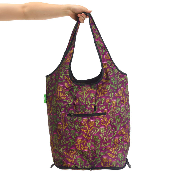 Eco Chic Eco Chic Collapsible Shopping Trolley Replacement Tote Bag - Thistle