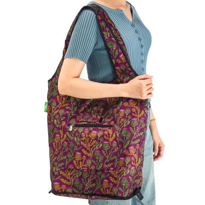 Eco Chic Eco Chic Collapsible Shopping Trolley Replacement Tote Bag - Thistle