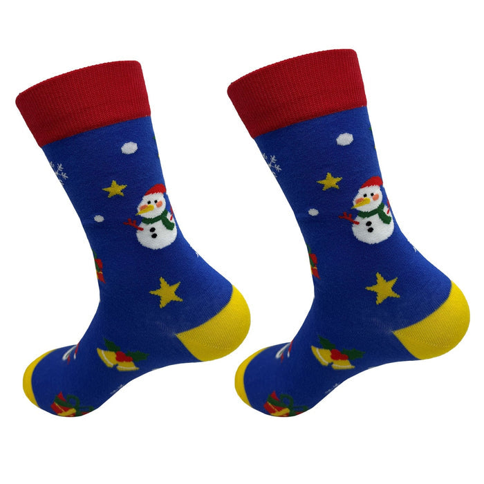 Eco Chic Eco Chic Eco-Friendly Bamboo Christmas Socks Snowman