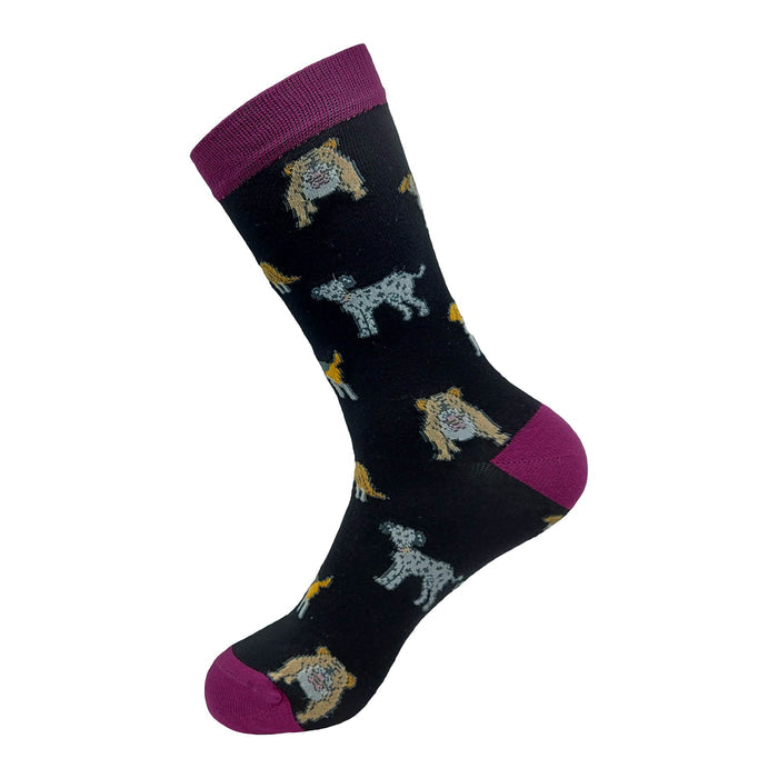 Eco Chic Black Eco Chic Eco-Friendly Bamboo Socks Dogs