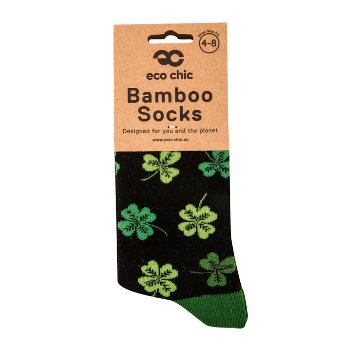 Eco Chic Eco Chic Eco-Friendly Bamboo Socks Shamrock