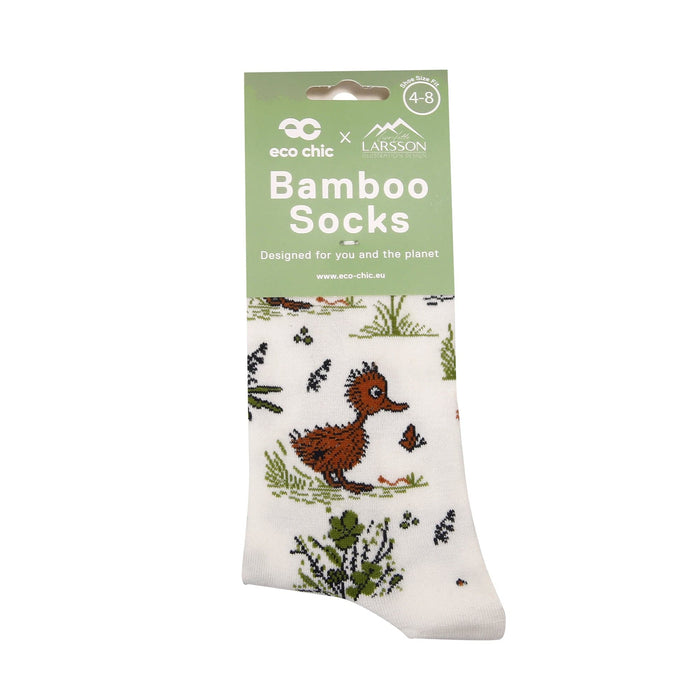 Eco Chic Eco Chic Eco-Friendly Bamboo Socks Whimsy Ducks