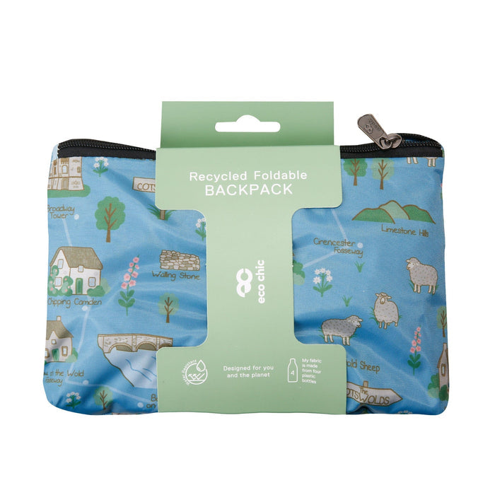 Eco Chic Eco Chic Lightweight Foldable Backpack Cotswolds