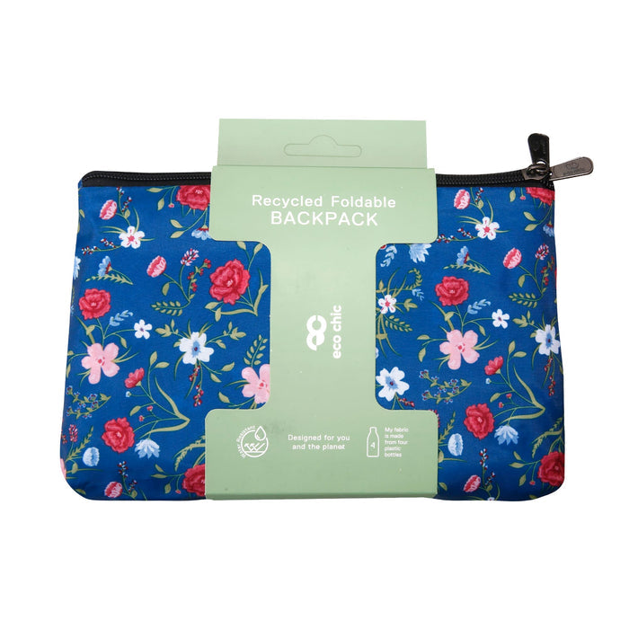 Eco Chic Eco Chic Lightweight Foldable Backpack Floral