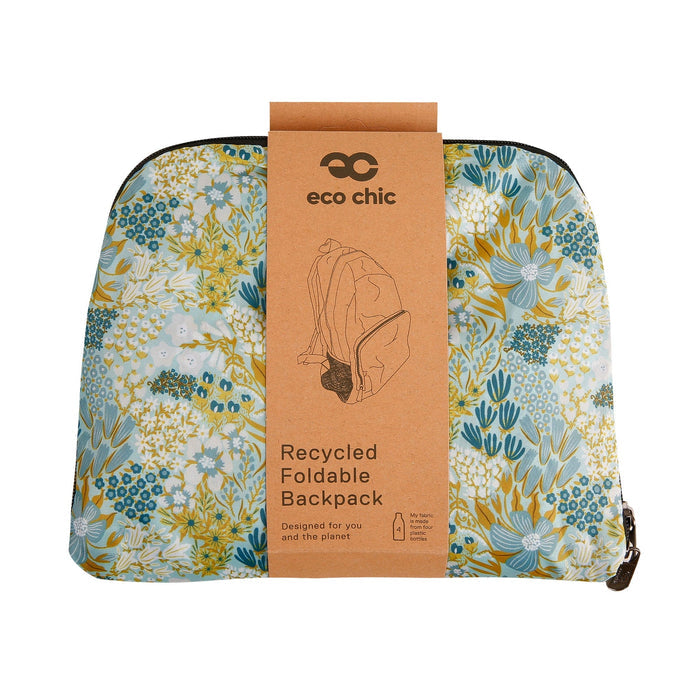 Eco Chic Eco Chic Lightweight Foldable Backpack Mixed Flowers