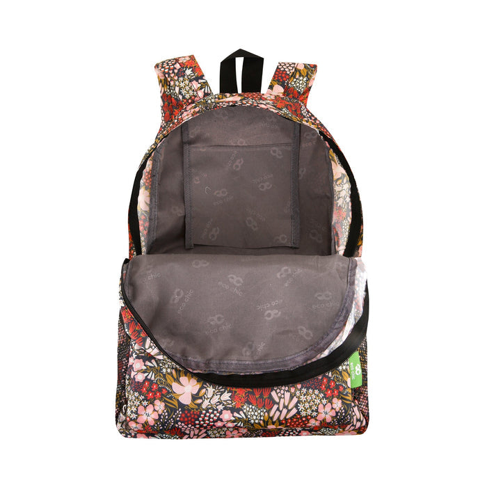 Eco Chic Eco Chic Lightweight Foldable Backpack Mixed Flowers