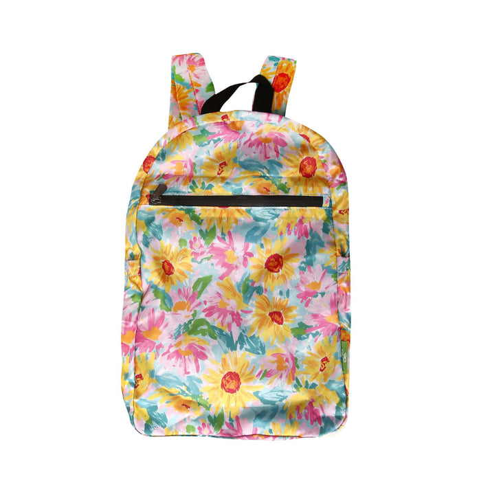 Eco Chic Eco Chic Lightweight Foldable Backpack Sunflower