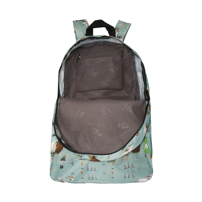 Eco Chic Eco Chic Lightweight Foldable Backpack Whimsy Sheep