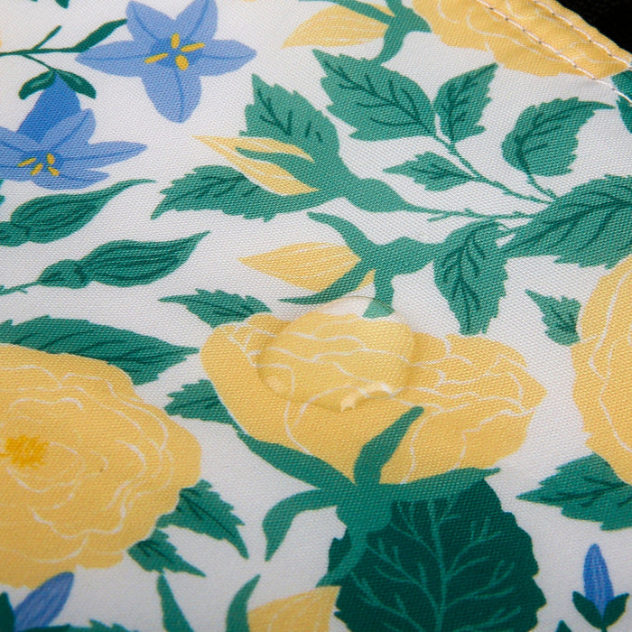 Eco Chic Eco Chic Lightweight Foldable Backpack Yellow Flowers