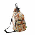 Eco Chic Eco Chic Lightweight Foldable Crossbody Bag Floral Highland Cow