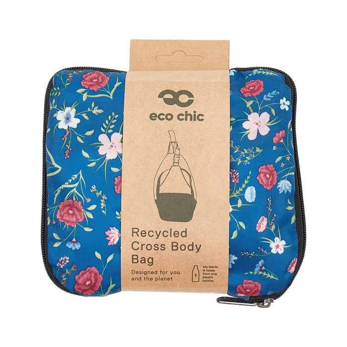 Eco Chic Eco Chic Lightweight Foldable Crossbody Bag Floral