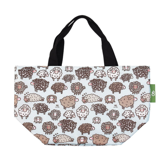 Eco Chic Eco Chic Lightweight Foldable Lunch Bag Sheep