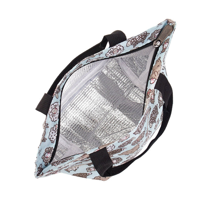 Eco Chic Eco Chic Lightweight Foldable Lunch Bag Sheep