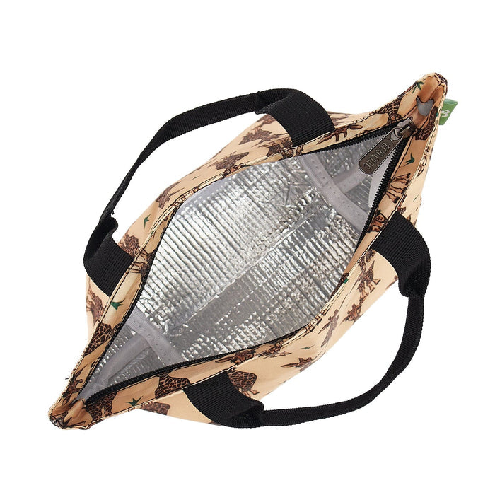 Eco Chic Eco Chic Lightweight Foldable Lunch Bag Giraffes
