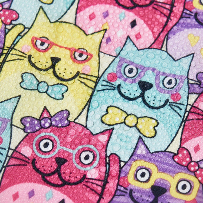 Eco Chic Multiple Eco Chic Lightweight Foldable Lunch Bag Glasses Cats