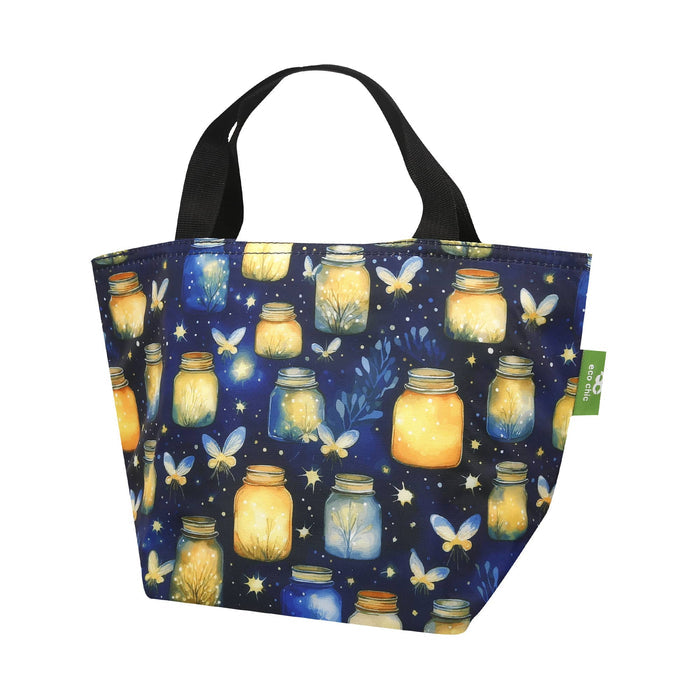 Eco Chic Eco Chic Lightweight Foldable Lunch Bag Jars and Fireflies
