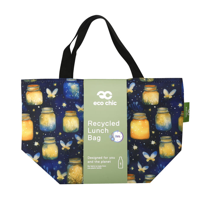 Eco Chic Eco Chic Lightweight Foldable Lunch Bag Jars and Fireflies