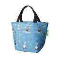Eco Chic Eco Chic Lightweight Foldable Lunch Bag Whimsy Ducks