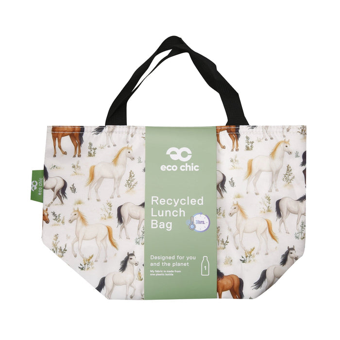 Eco Chic Eco Chic Lightweight Foldable Lunch Bag Wild Horses