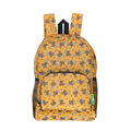 Eco Chic Eco Chic Lightweight Foldable Mini Backpack Monkeys