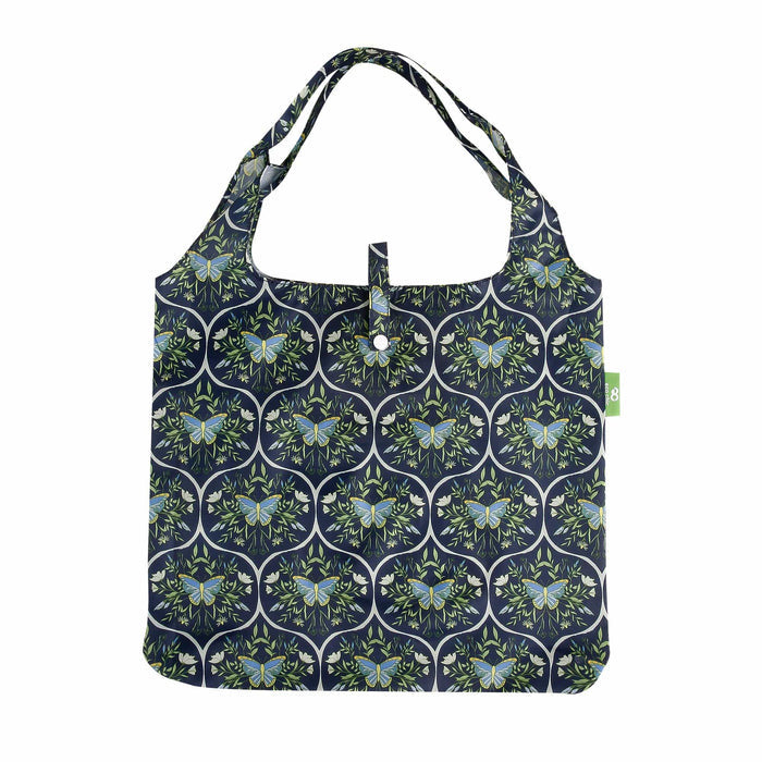 Eco Chic Eco Chic Lightweight Foldable Reusable Shopping Bag Butterflies