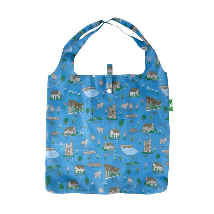 Eco Chic Eco Chic Lightweight Foldable Reusable Shopping Bag Cotswolds