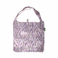 Eco Chic Eco Chic Lightweight Foldable Reusable Shopping Bag Lavender with Dragonfly